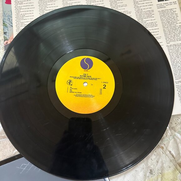 ICE-T Original Rhyme Pays + Ya Don't Quit Vinyl Record Album First Pressing Sire - Picture 6 of 8